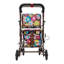 Chariot pliable avec siège et roulettes, déambulateurs pour personnes âgées, avec coussin épais et confortable