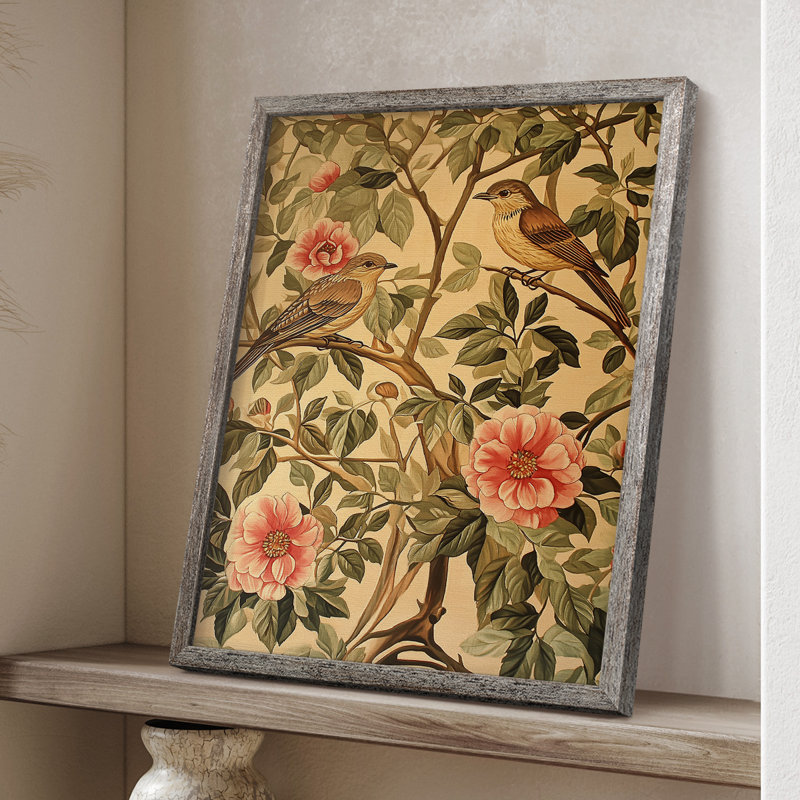 WM MORRIS Series CLXXIX Framed Print - Solid Wood, 30" H x 24" W