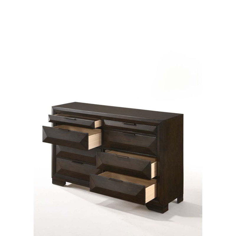 Commode 8 tiroirs Merveille, finition espresso