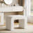 23.62" W Faux Cashmere Vanity Stool-2091631397