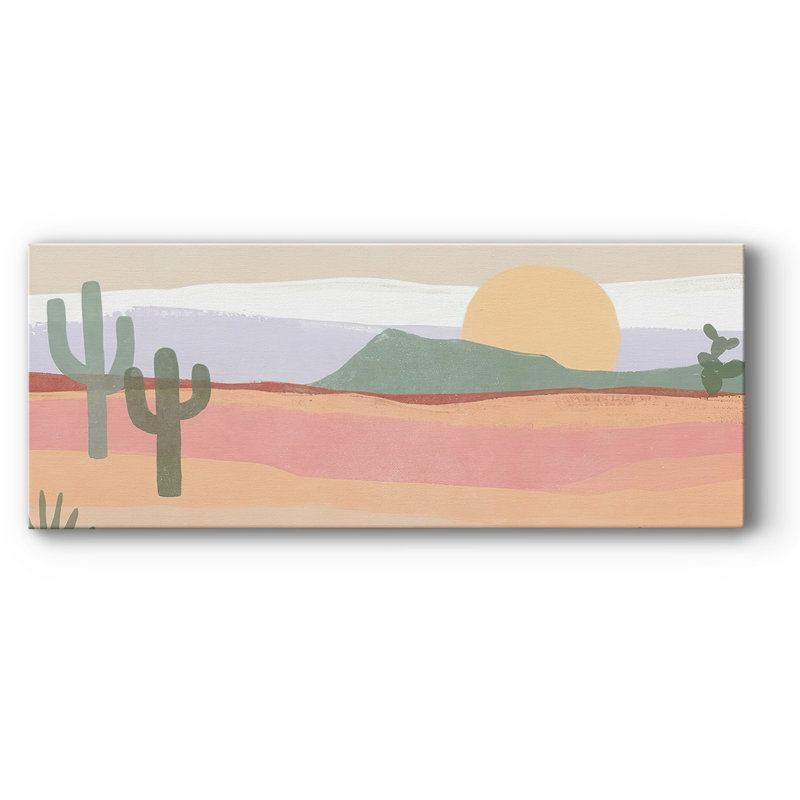 Plateau de cactus I sur toile, H 8 po x l 20 po x P 1,5 po
