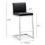 Upholstered Counter Stool with Metal Frame-298473558