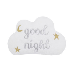 Little Love by NoJo White Cloud "Good Night" Decorative Pillow