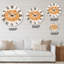 Minimal Orange Radiant Sun I - horloge murale moderne-60327461