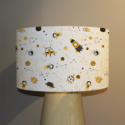 Cotton Drum Lamp Shade ( Screw On )