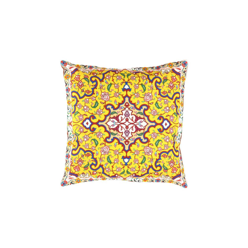 Coussin en velours traditionnel 16 po x 16 po