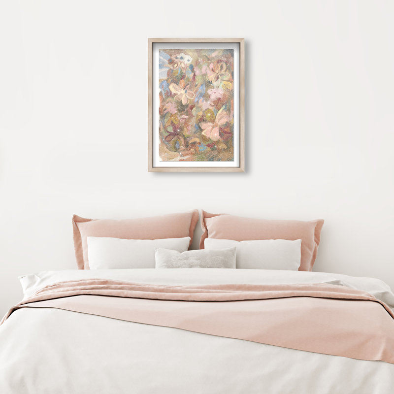 Moving Eden II Shadowbox Abstract Print by Oliver Gal, Black Frame, 10 x 15, 16.5"H x 11.5"W, Natural Oak Shadowbox