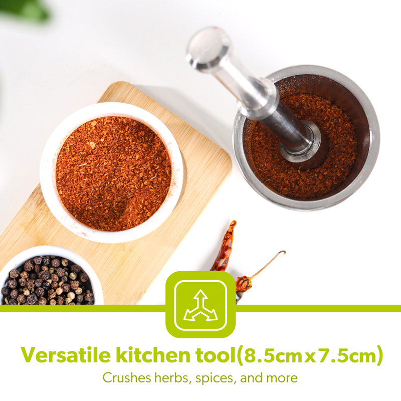 Stainless Steel Mortar And Pestle Set