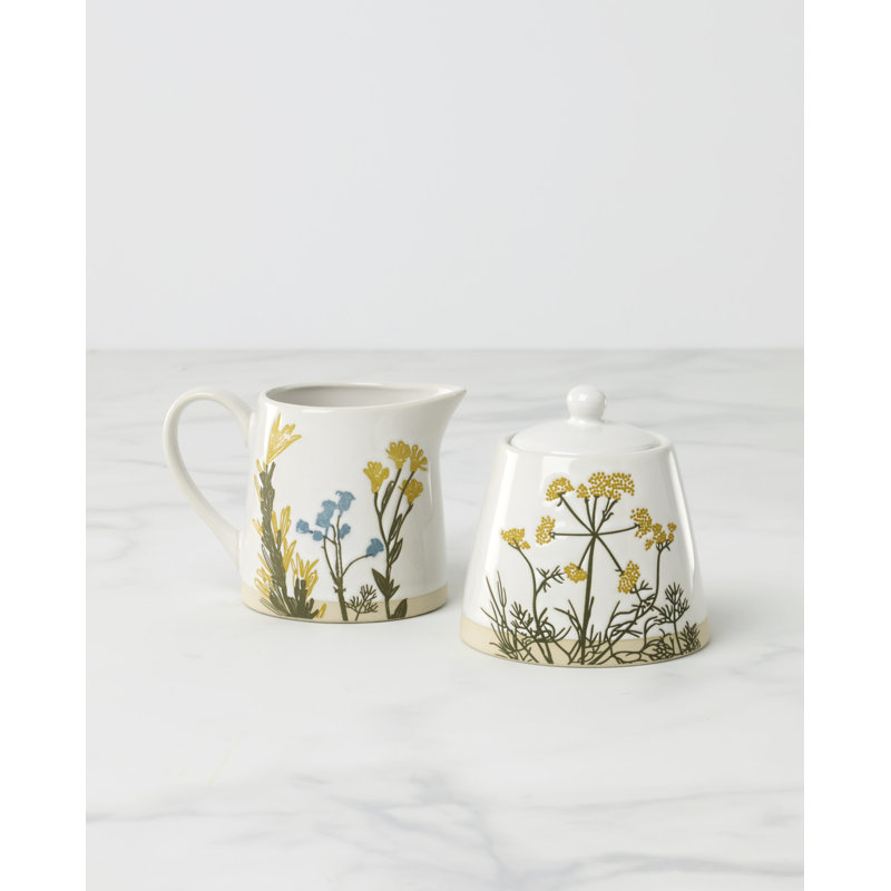 Lenox Wildflowers Sugar & Creamer Set