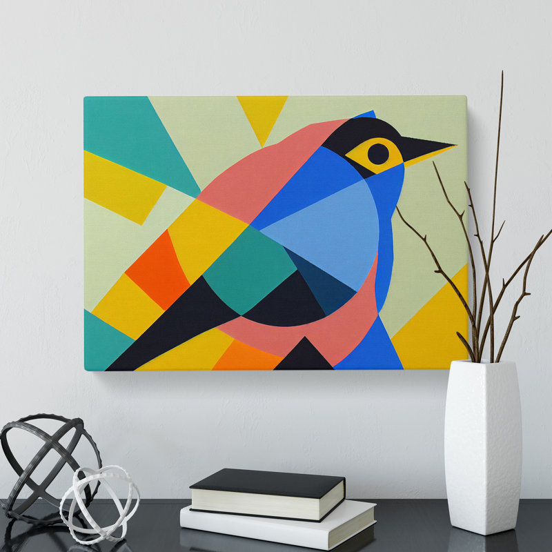 Enthralling Abstract Bird - Wrapped Canvas Print, 40cm H x 60cm W x 3cm D