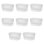 Bac de rangement 9,5 po x 6,5 po x 4 po avec poignées transparentes Sterilite (paquet de 64)
