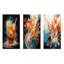 «Peach Soda Abstract Carbonation», ensemble de 3 impressions sur métal soude-1576724852
