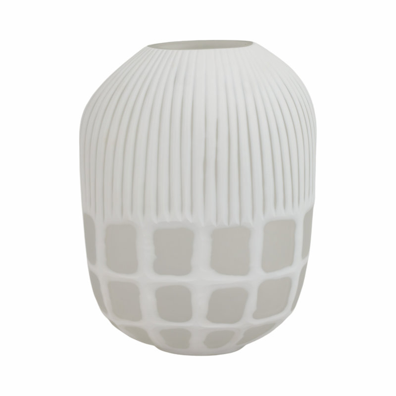 Arles Glass Table Vase, 16" H x 12" W x 9" D