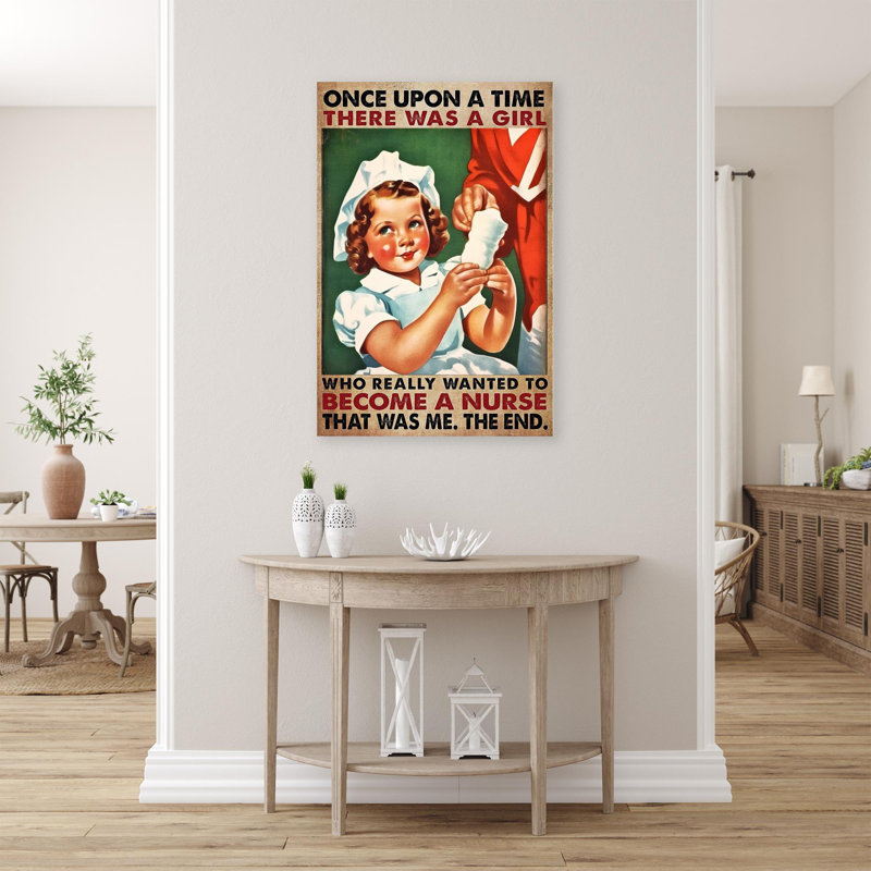 " To Become A Nurse ", 36" H x 24" W x 1.25" D