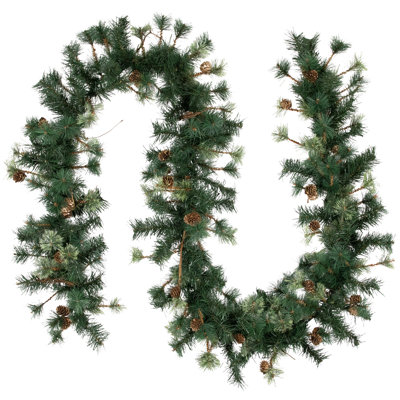 Guirlande de Noël pré-éclairée en pin artificiel pré-éclairée