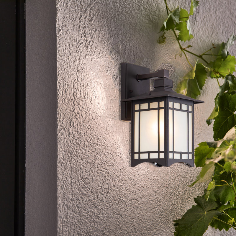 Lanterne murale d'extérieur 1 lumière noire