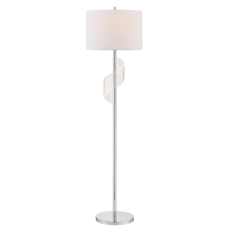 60'' Chrome Traditional Floor Lamp