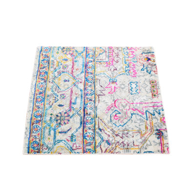 Jocellyn One-of-a-Kind 2' New Age Square Silk Area Rug