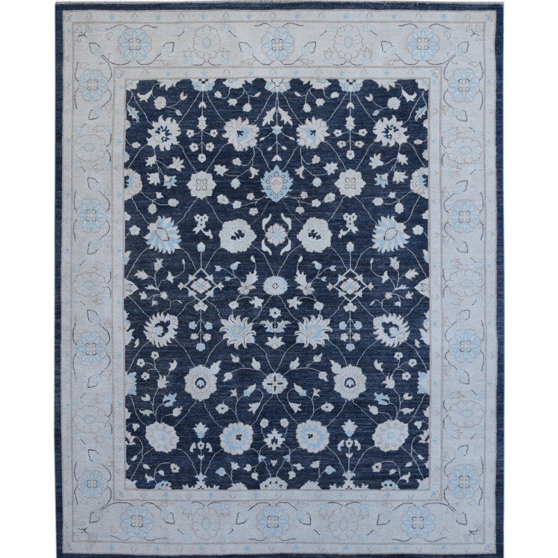 tapis Bleu Noué à La Main