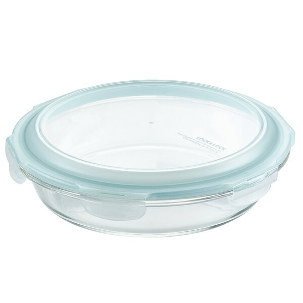 LOCK & LOCK 54-Fluid Ounce Rectangular Food Container with Divider, Short,  6.6-Cup