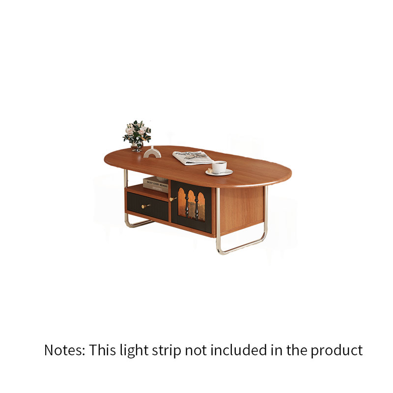 French style coffee table, Dark Brown
