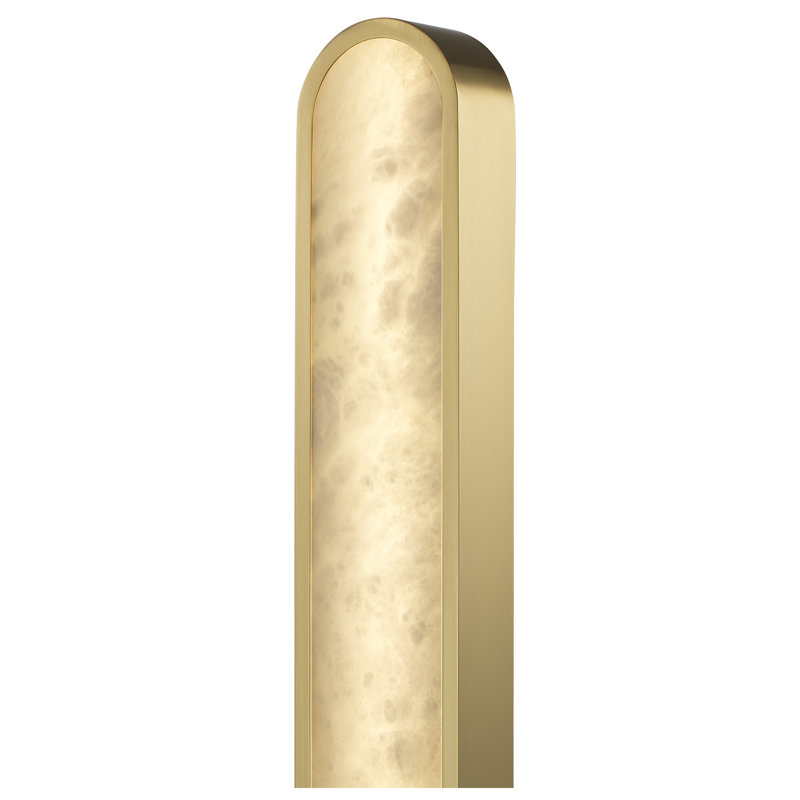 Mariliza LED 36" Spanish Alabaster Wall Sconce, Antique Gold