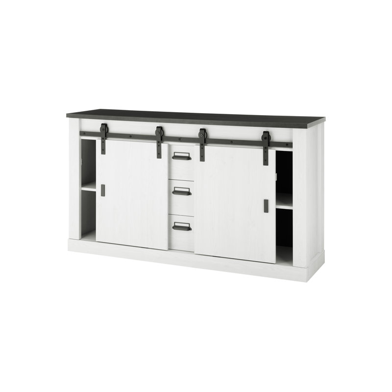 Jackeline 162cm Sideboard, White/Anthracite