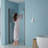 30"W X 72"H Fold Frameless Shower Door With Tempered Glass, 1/4 Inch (6 Mm)-121957702