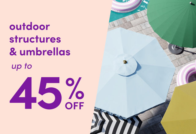 outdoor structures & umbrella clearance