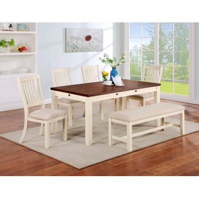 Liticia Rectangular 36'' L x 64'' W Dining Set -  Red Barrel StudioÂ®, EF5055DB41EB408A952E4992D195F262