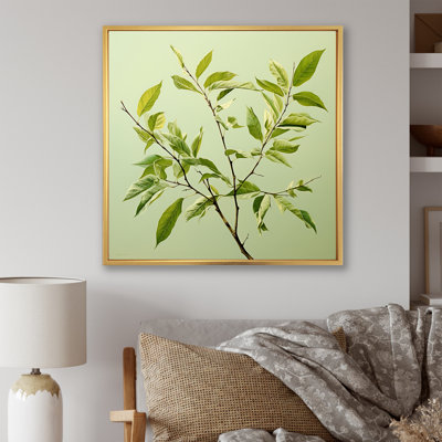 «Green Ferm Simple Collage I», reproduction sur toile