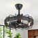 18" Rattan Caged Ceiling Fan with Light Kit and Remote