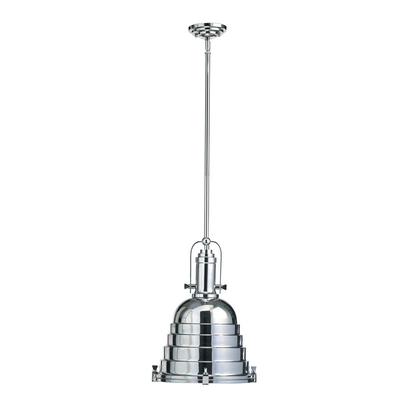 Elliott 1 - Light Chrome Single Pendant, Chrome