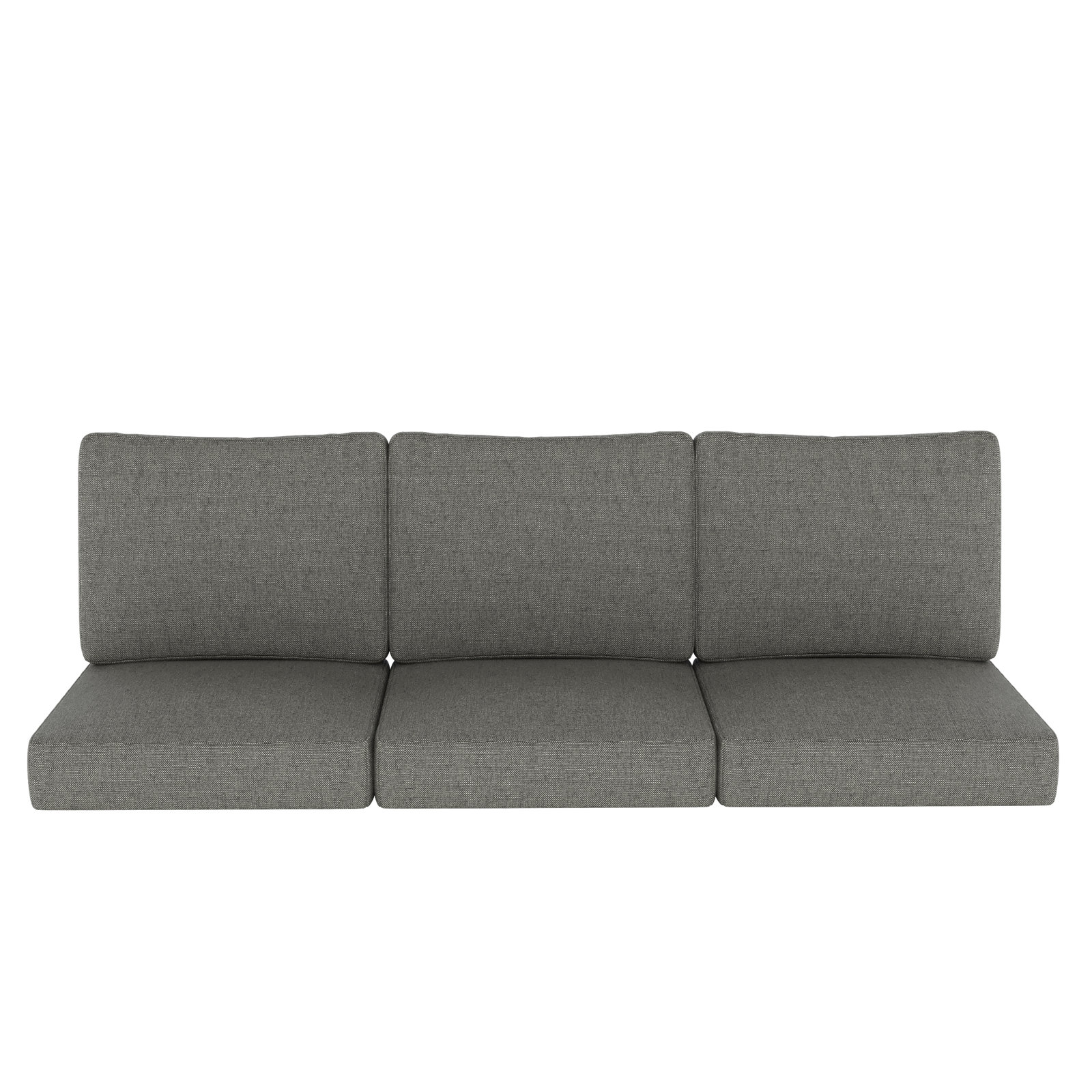 24" Sunbrella® Sofa Seat and Back Cushion, Sunbrella Bliss Smoke