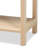 Chanay Mid-Century Modern Wood 2-Drawer Console Table with Natural Rattan