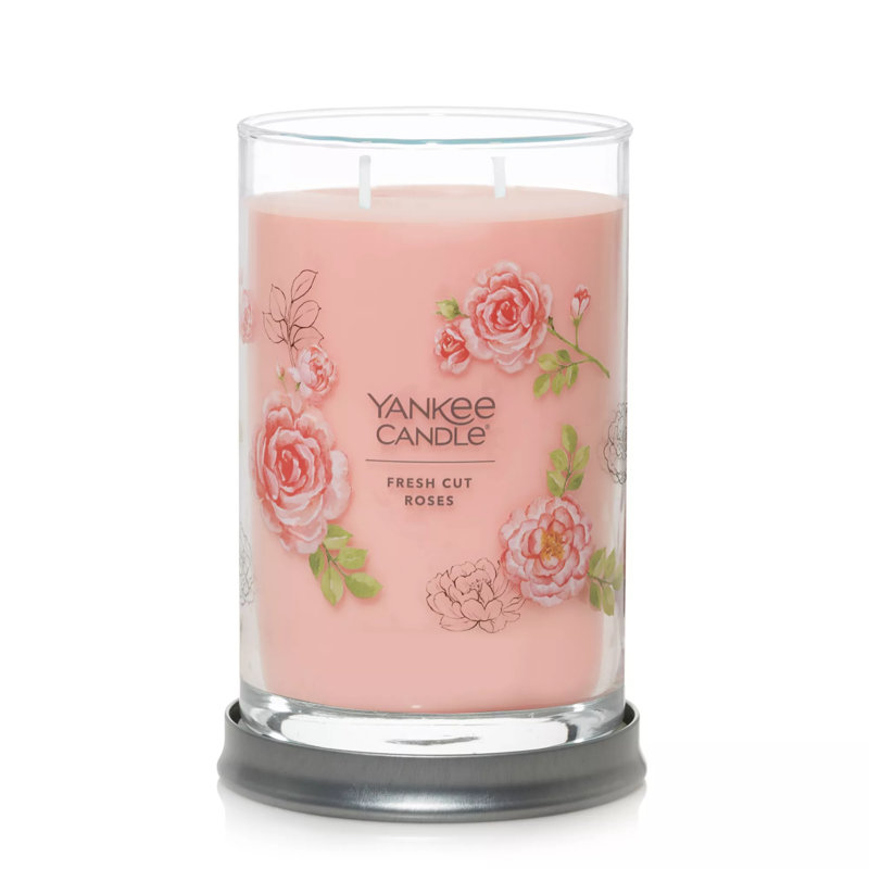 Signature Fresh Cut Roses Scented Tumbler Candle, Large