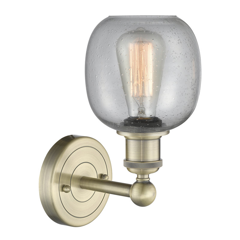 Cheraw Armed Sconce, Seedy, Antique Brass