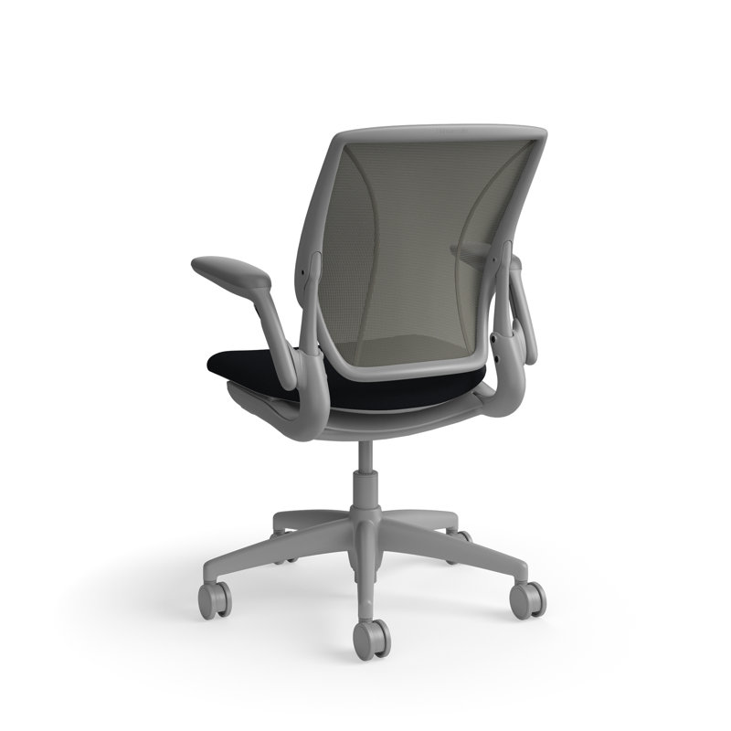 Fauteuil de travail ergonomique avec dossier Caraway World ML et siège rembourré Corde 4, Gris / Noir, Gris