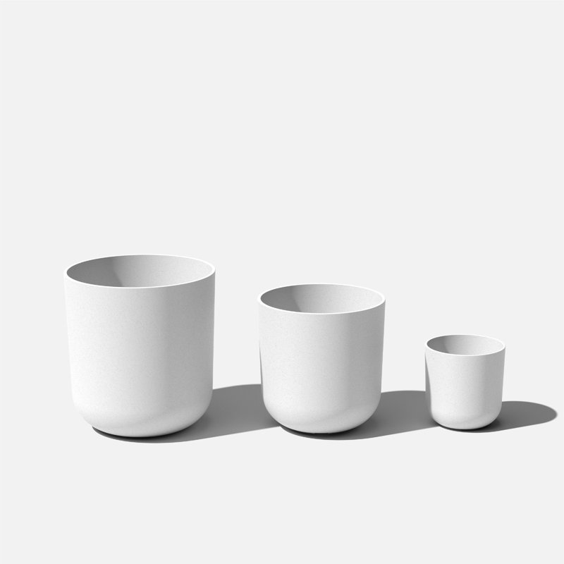 Mason Series Pot Planter, White