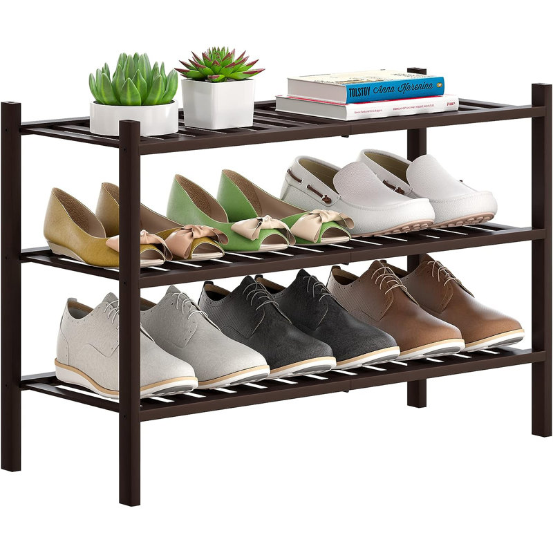 Range-chaussures 3 paires, Noir