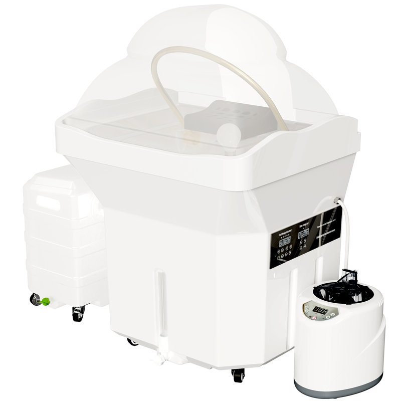 Baasha Head Spa Equipment, Shampoo Bowl Waterfall Head Spa With Water Circulation System, Light Therapy Function, Water Circulation Hair Spa Equipment (1 PCS）