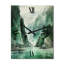 Green 0 Cliff Glacial Symmetry I - Horloge murale paysage et nature-99631115