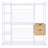 Garde-robe de style ouvert avec rails suspendus, tablettes et tiroirs-106498481