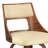 Dallyn Swivel Upholstered Vegan Faux Leather Contemporary Bar Stools with Wood Back-666836241