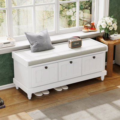 Banc de rangement rembourré 3 tiroirs Classic