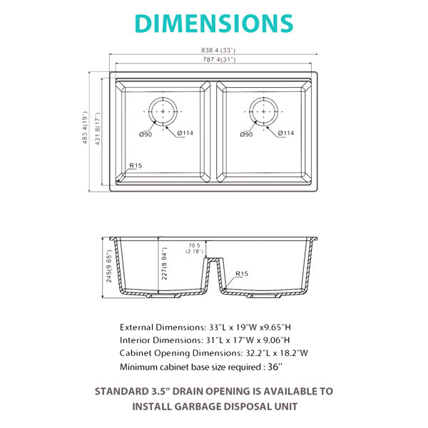 Dimensions du produit