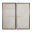 «Lines Abstract», ensemble de 2 impressions encadrées sur toile
