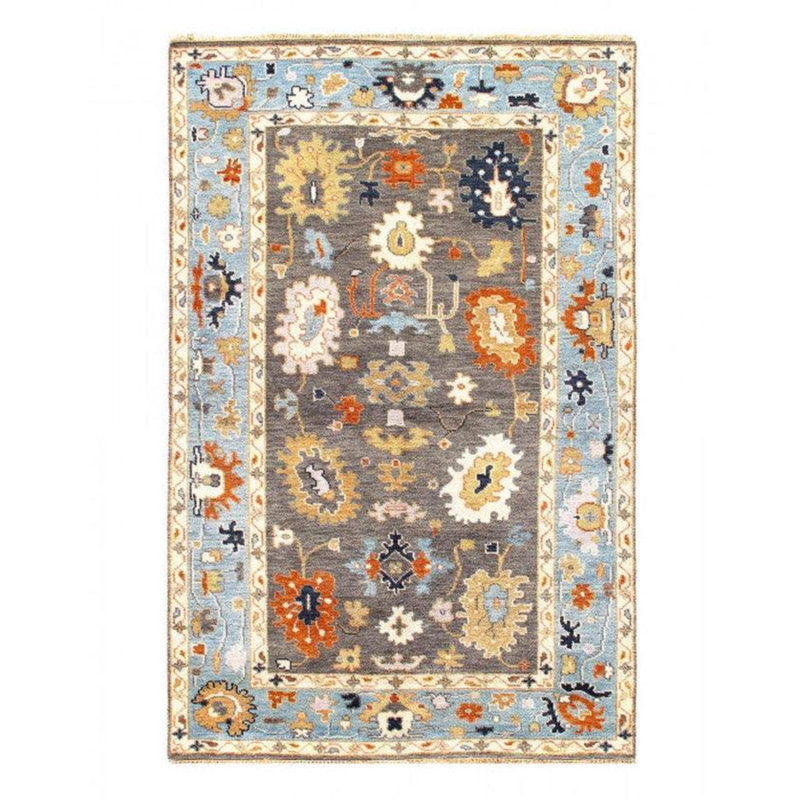 Oriental Area Rug in Gray