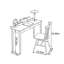 Ensemble de bureau simple et chaise simple