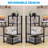 67 inch Computer Desk with Storage Printer Shelf-105524458